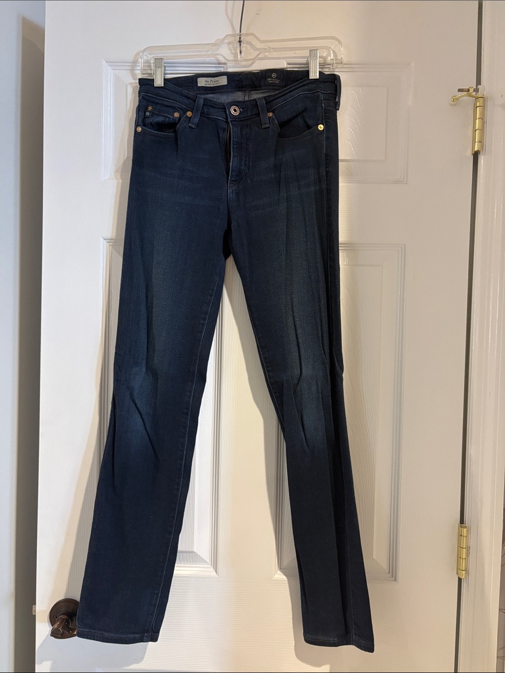 Ag Adriano Goldschmied Dark Blue Straight Leg Women’s Jeans